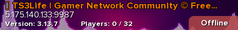 ✨ TS3Life | Gamer Network Community © Free Channels