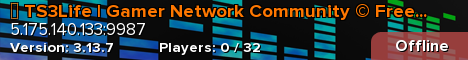 ✨ TS3Life | Gamer Network Community © Free Channels