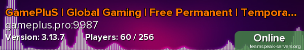 GamePluS | Global Gaming | Free Permanent | Temporary Rooms