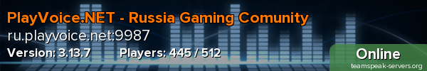 PlayVoice.NET - Russia Gaming Comunity