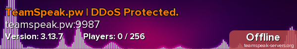 TeamSpeak.pw | DDoS Protected.