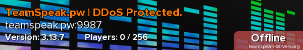 TeamSpeak.pw | DDoS Protected.