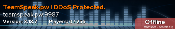 TeamSpeak.pw | DDoS Protected.