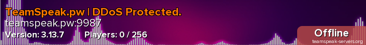 TeamSpeak.pw | DDoS Protected.