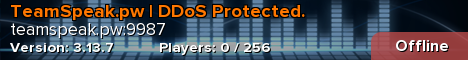 TeamSpeak.pw | DDoS Protected.