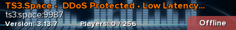 TS3.Space •  DDoS Protected • Low Latency • Free Rooms