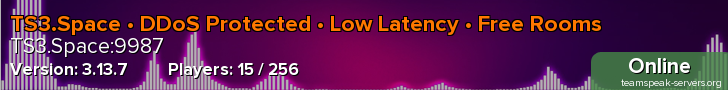 TS3.Space • DDoS Protected • Low Latency • Free Rooms