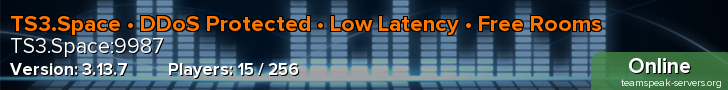 TS3.Space • DDoS Protected • Low Latency • Free Rooms