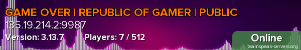 GAME OVER | REPUBLIC OF GAMER | PUBLIC