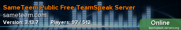 SameTeem Public Free TeamSpeak Server