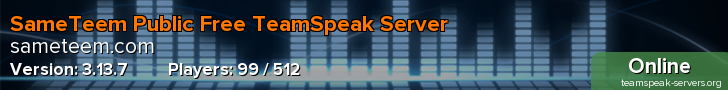 SameTeem Public Free TeamSpeak Server