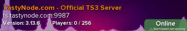 TastyNode.com - Official TS3 Server