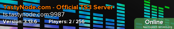 TastyNode.com - Official TS3 Server